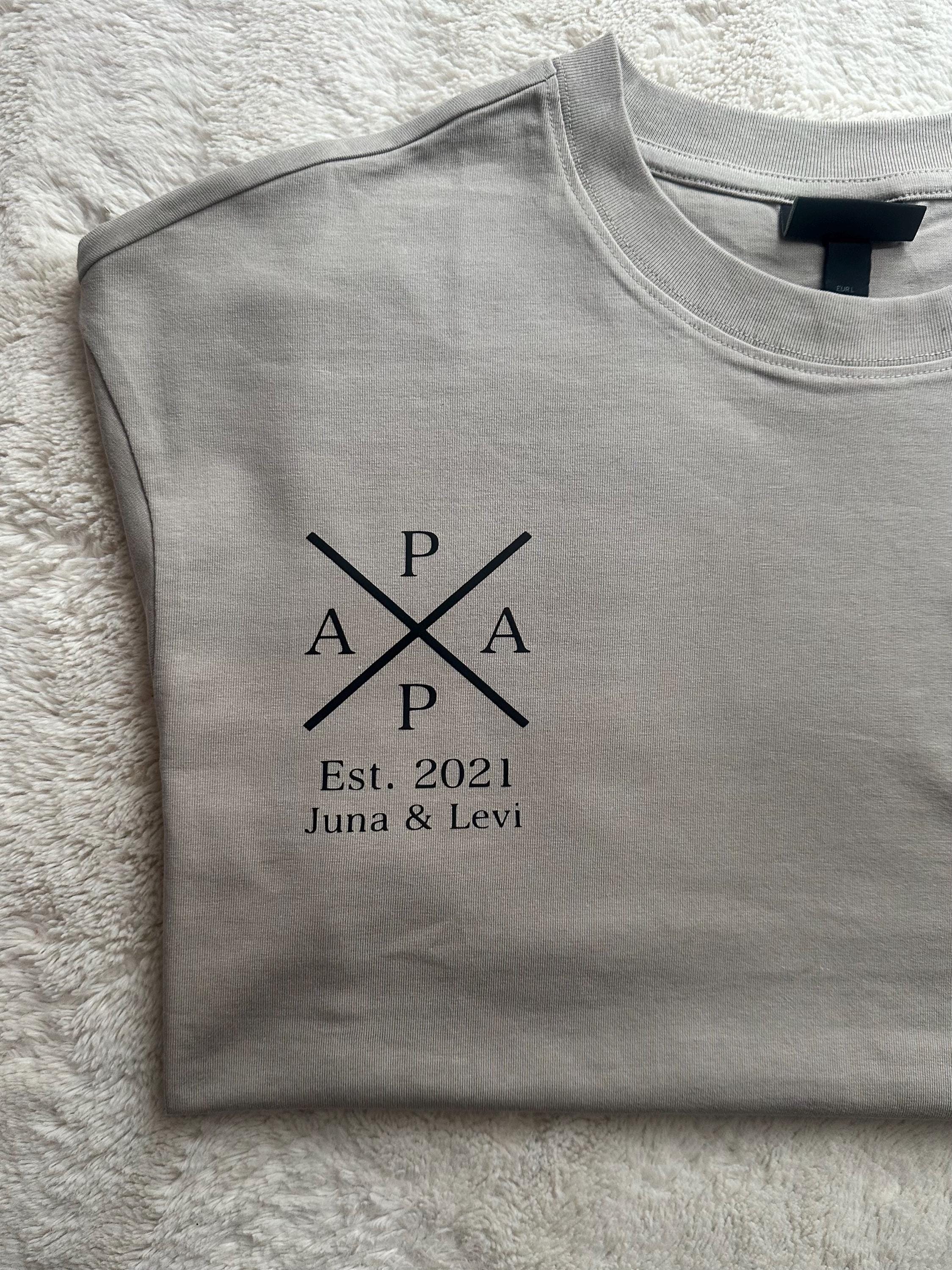 Bügelbild | Papa | Mama | Initialen | Geschenk DIY Shirt / Hoodie | Geschenk Vatertag Muttertag | Bügelbild Vater