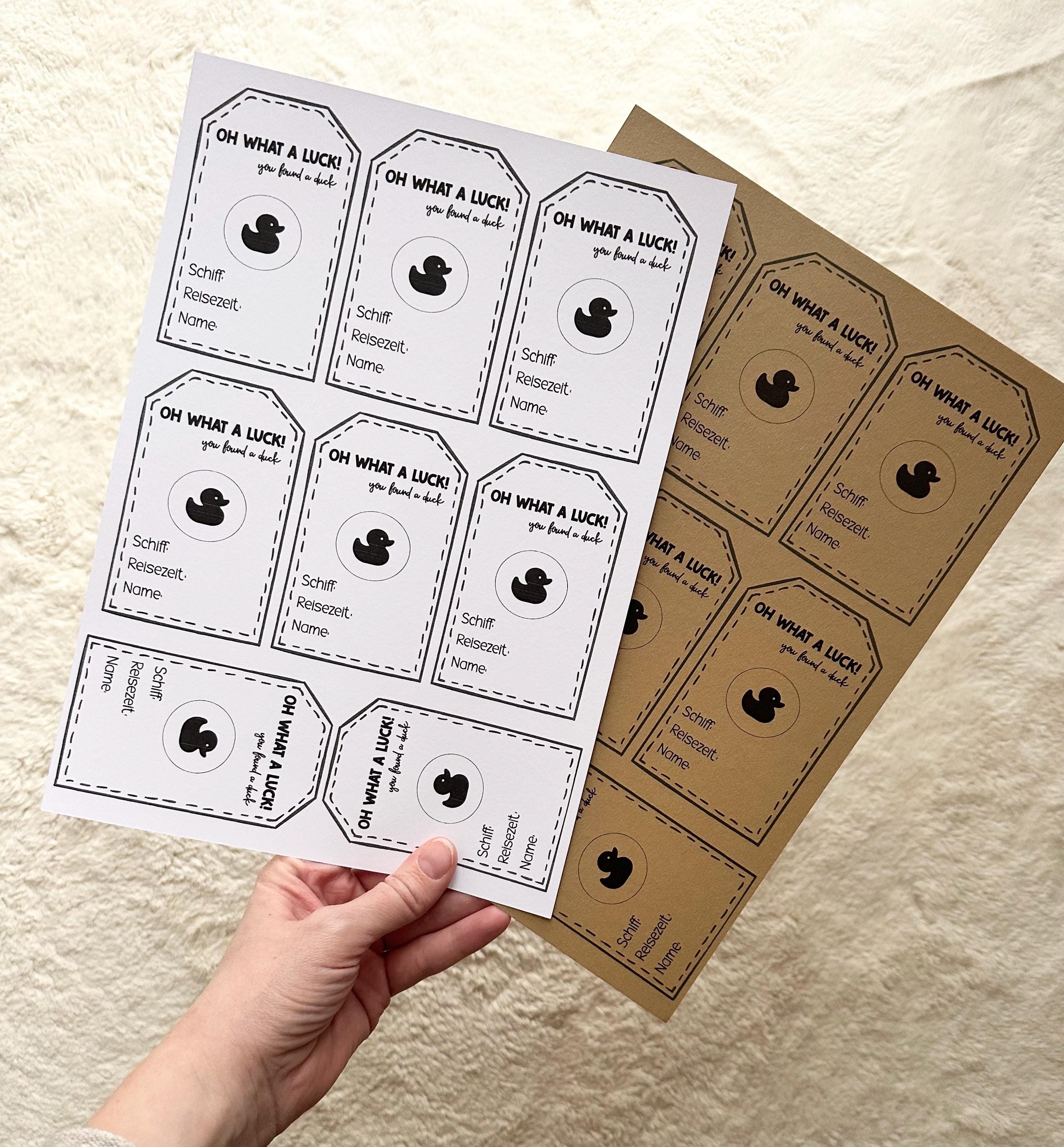 Cruise Duck Tags | oh what a luck | Kreuzfahrt Ente | Enten verstecken | Cruising ducks