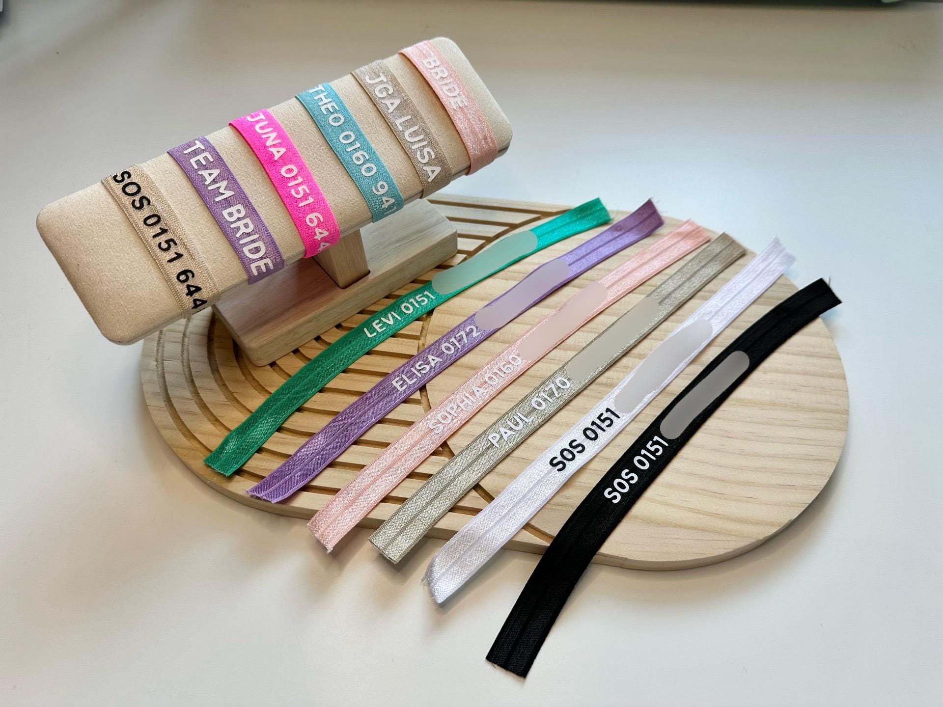 Armband mit Telefonnummer | personalisiert | SOS Armband | Notfall Armband Kind | Armband mit Name | Handynummer | Urlaubsarmband | Kita