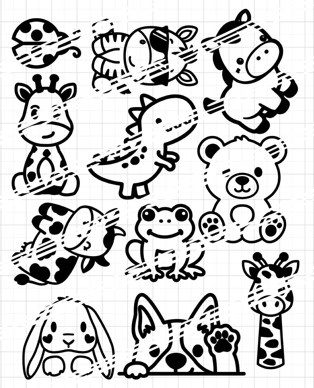 Bügelbilder Tiere | Cartoon | Neonfarben | Süße Tiere | Dino Bügelbild | Zebra | Hund | Giraffe | Namen zum aufbügeln | Bügelbilder Set