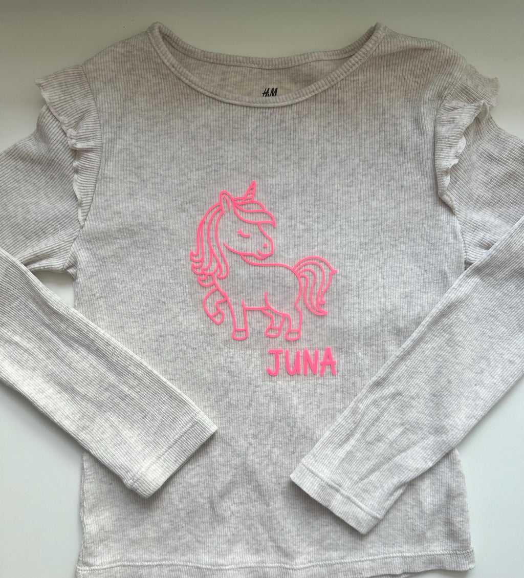 Bügelbilder Einhörner Set | Einhorn | Neonfarben | Einhorn Bügelbild | Zauberstab | Kindergeburtstag | Namen zum aufbügeln | Herzen