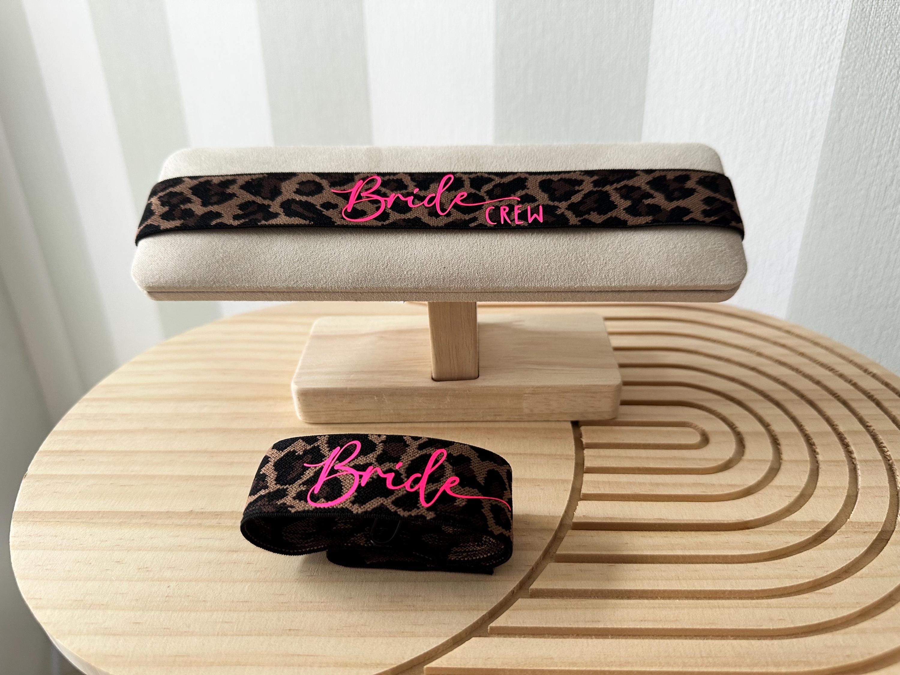 JGA Armband Leo | Braut | Bride | Bride Crew | Junggesellenabschied | JGA Accessoires | Girls Trip | Leopardenmuster | Neont Pink