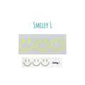 Bügelbilder SMILEY Neonfarben | Bügelbild | Bügelbilder Set | Wunschtext zum aufbügeln | verschiedene Farben | Smiley zum aufbügeln