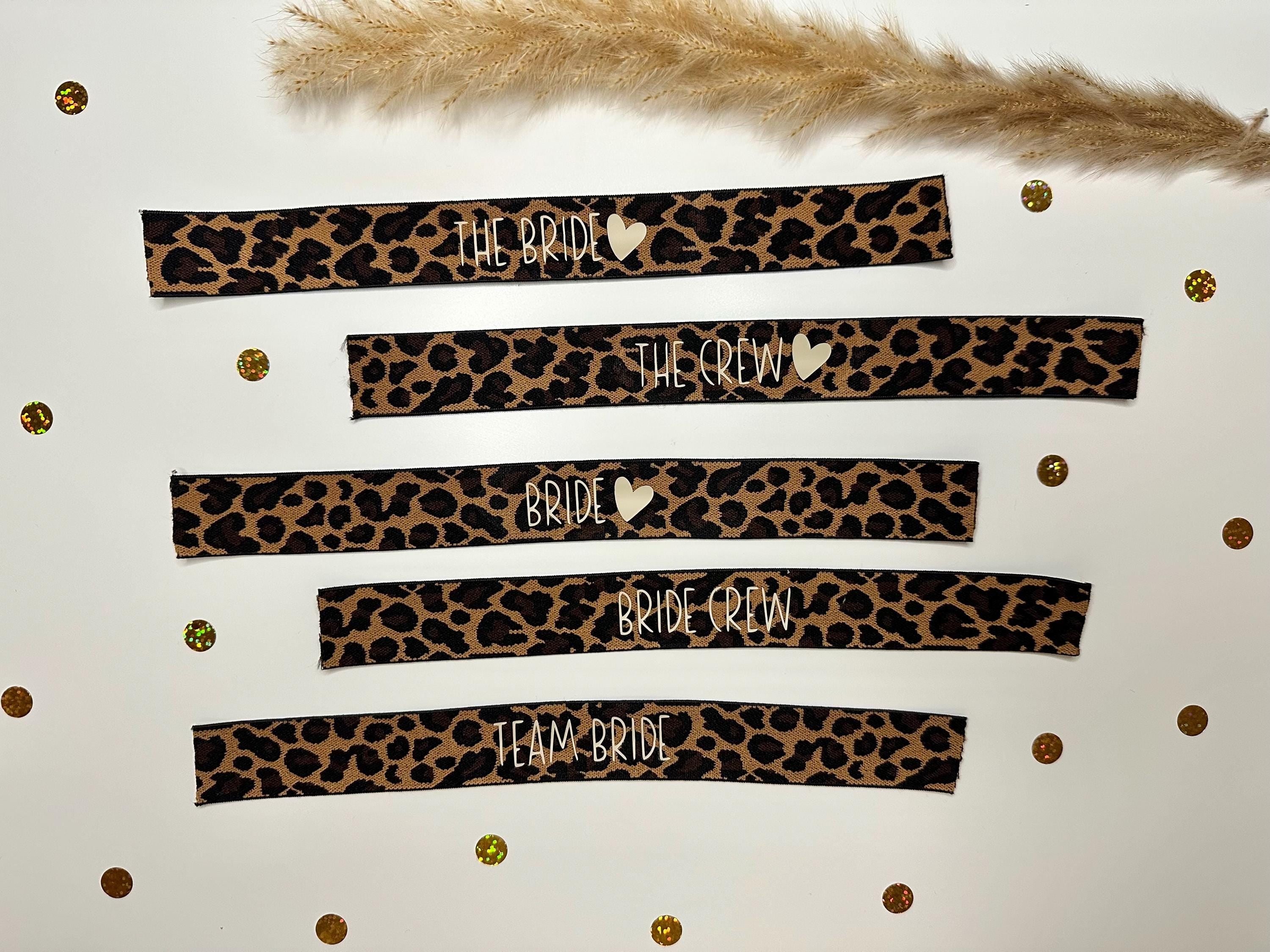 JGA Armband Leo | Braut | Bride | Bride Crew | Junggesellenabschied | Bachelor Party | Girls Trip | Leopardenmuster | Leo Beige