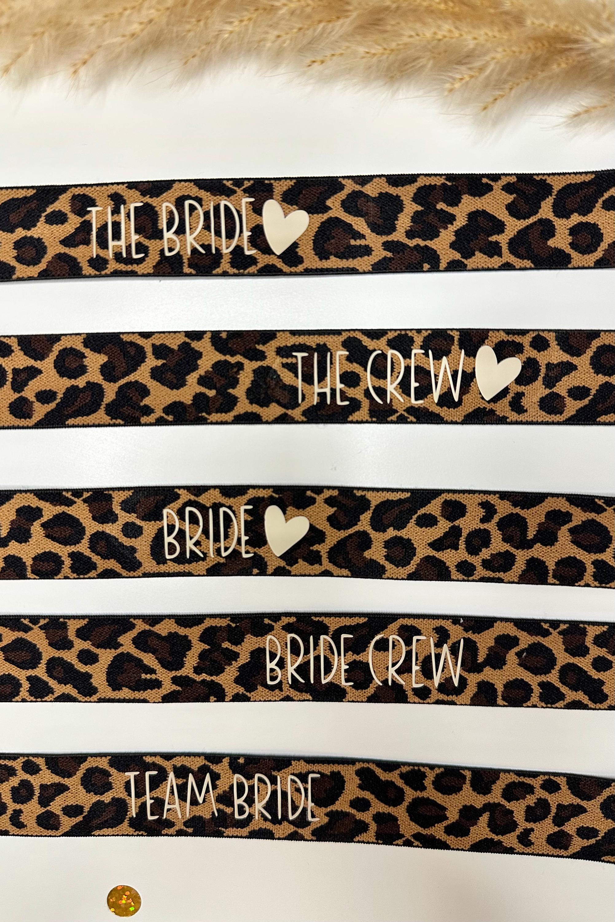JGA Armband Leo | Braut | Bride | Bride Crew | Junggesellenabschied | Bachelor Party | Girls Trip | Leopardenmuster | Leo Beige