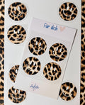Bügelbilder SMILEY Leo Print 4er Set | Leoparden Optik | Smile | Bügelbilder Set | Smiley zum aufbügeln