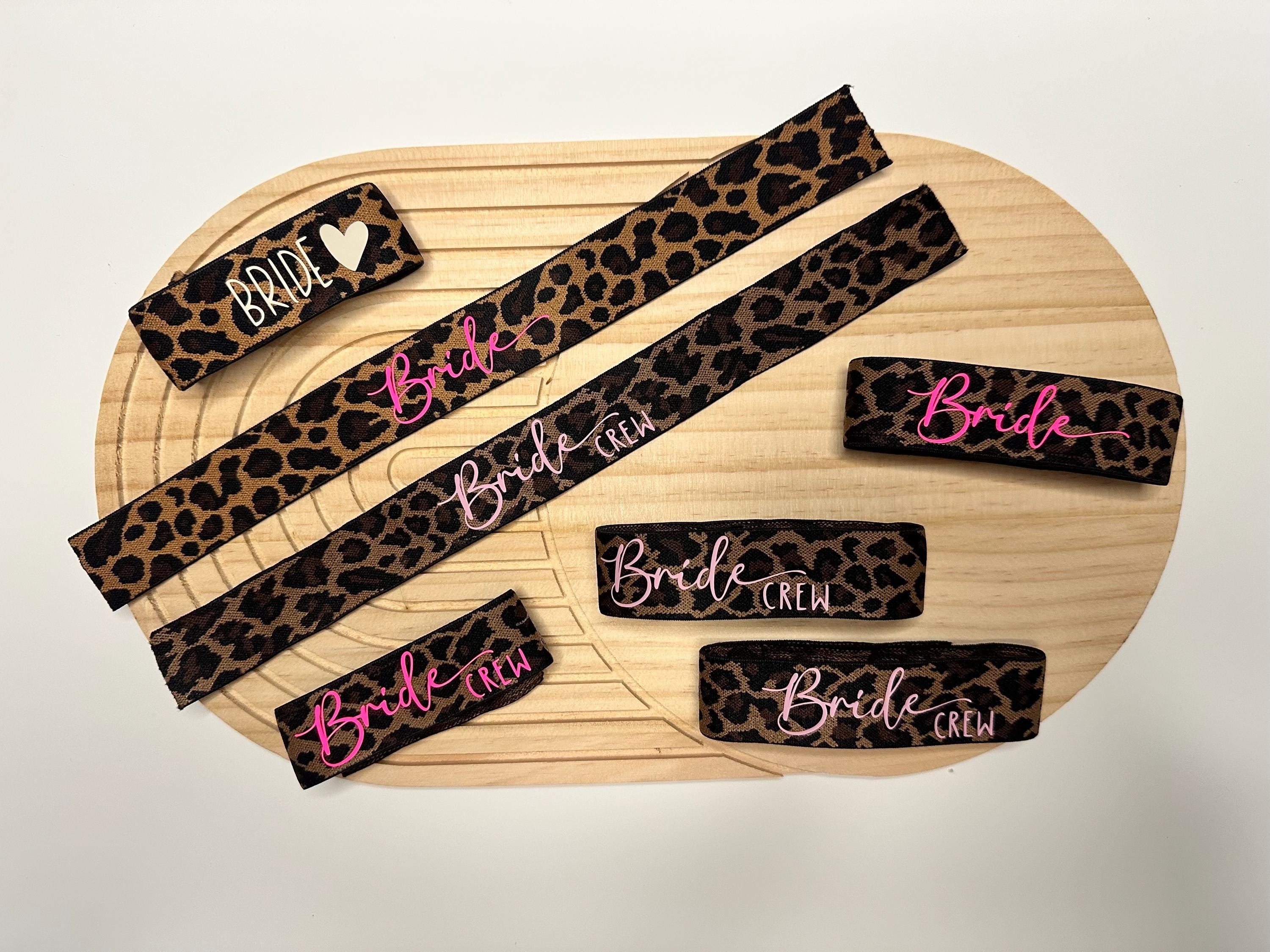 JGA Armband Leo | Braut | Bride | Bride Crew | Junggesellenabschied | JGA Accessoires | Girls Trip | Leopardenmuster | Neont Pink