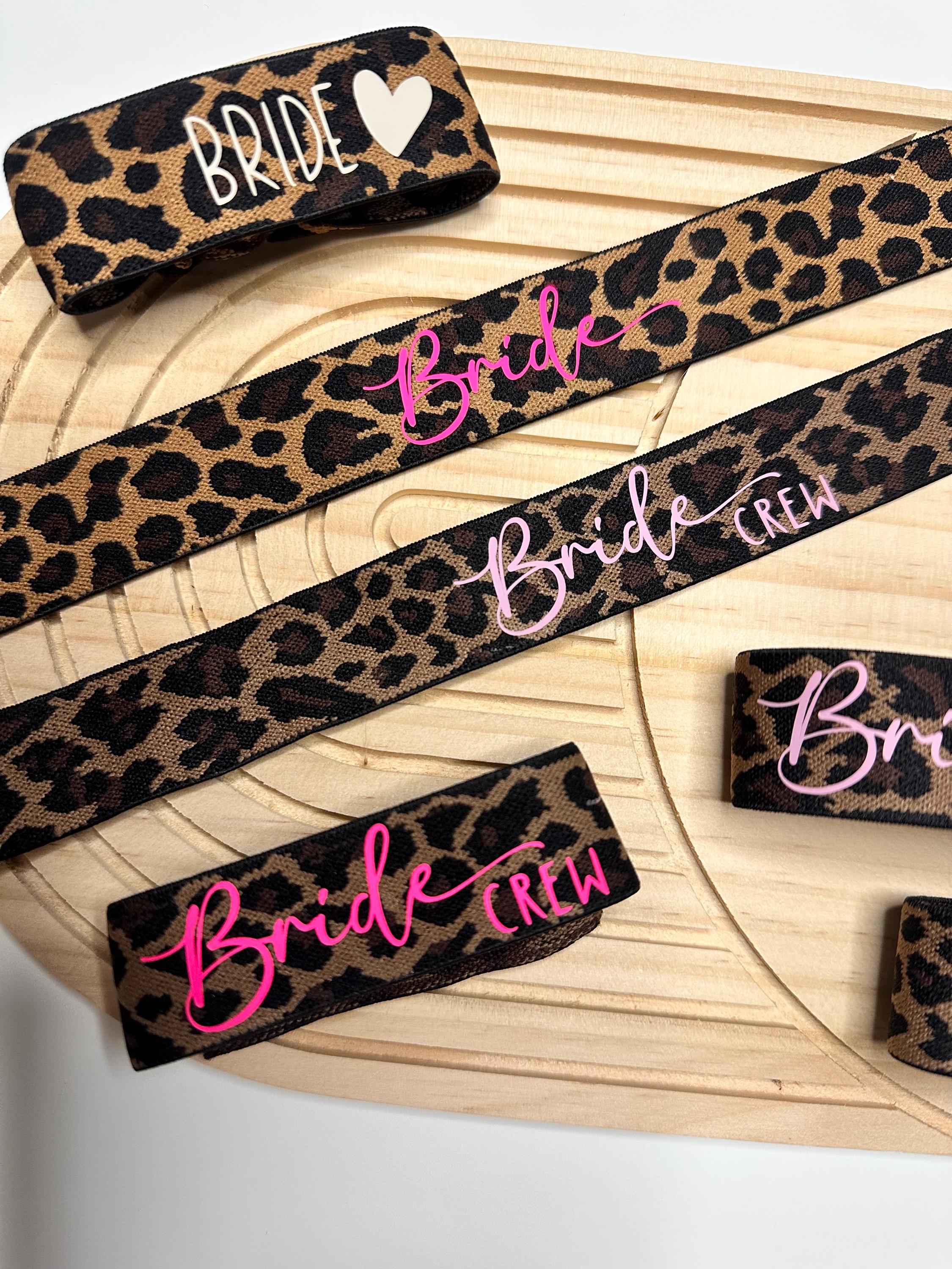JGA Armband Leo | Braut | Bride | Bride Crew | Junggesellenabschied | JGA Accessoires | Girls Trip | Leopardenmuster | Neont Pink