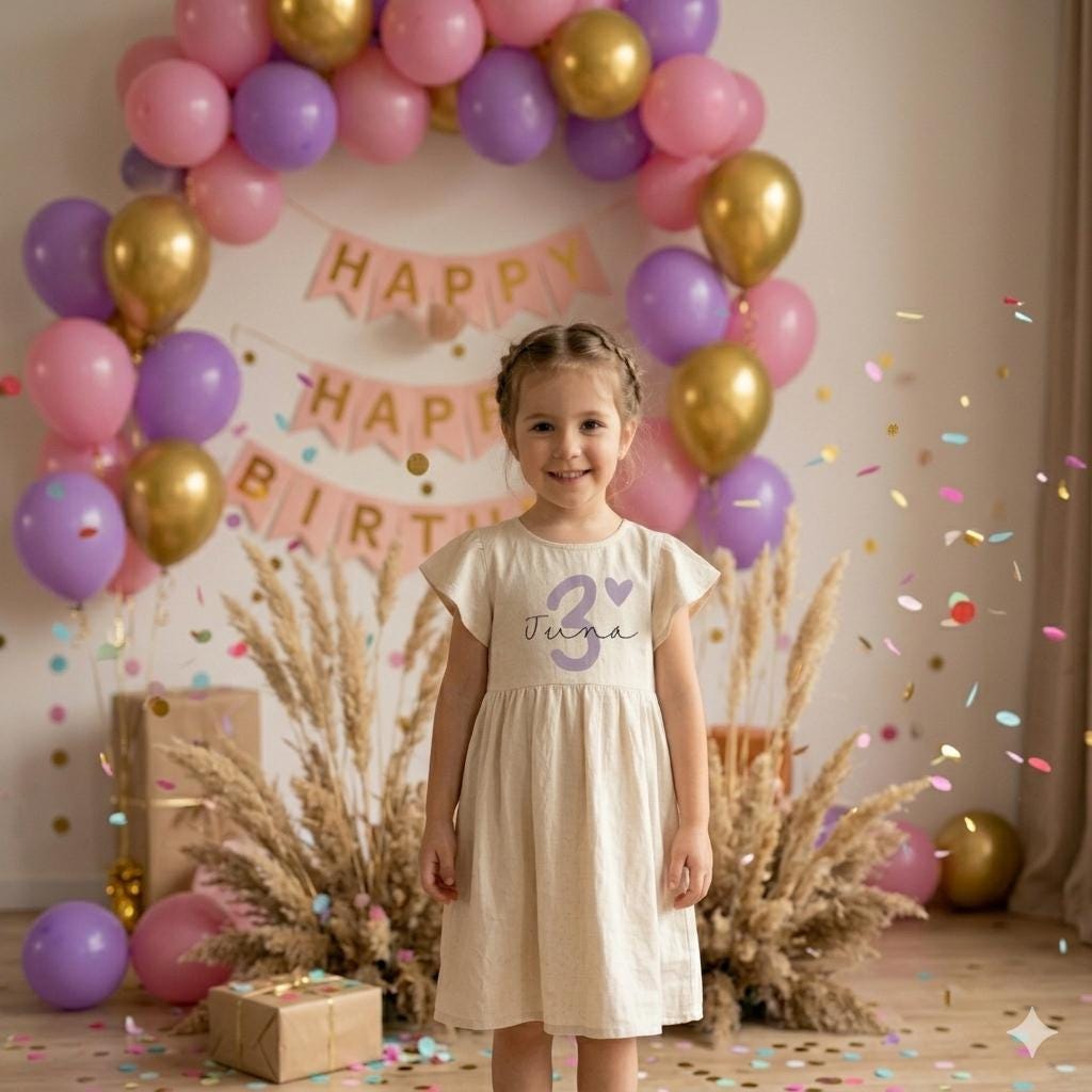 Bügelbild Geburtstag | Kindergeburtstag | Bügelbilder Kinder | Zahl mit Herz zum aufbügeln | Geburtstags Shirt | Erster Geburtstag |mit Name