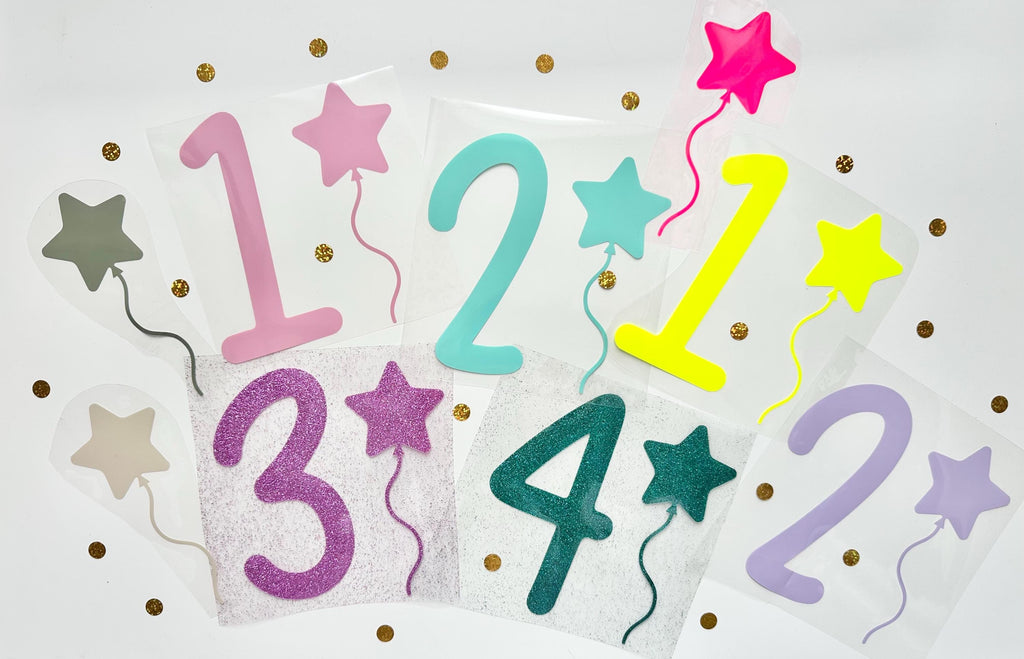Bügelbild Zahl | Kindergeburtstag | Bügelbilder Kinder | Zahl zum aufbügeln | Geburtstags Shirt | Erster Geburtstag | Bügelzahl