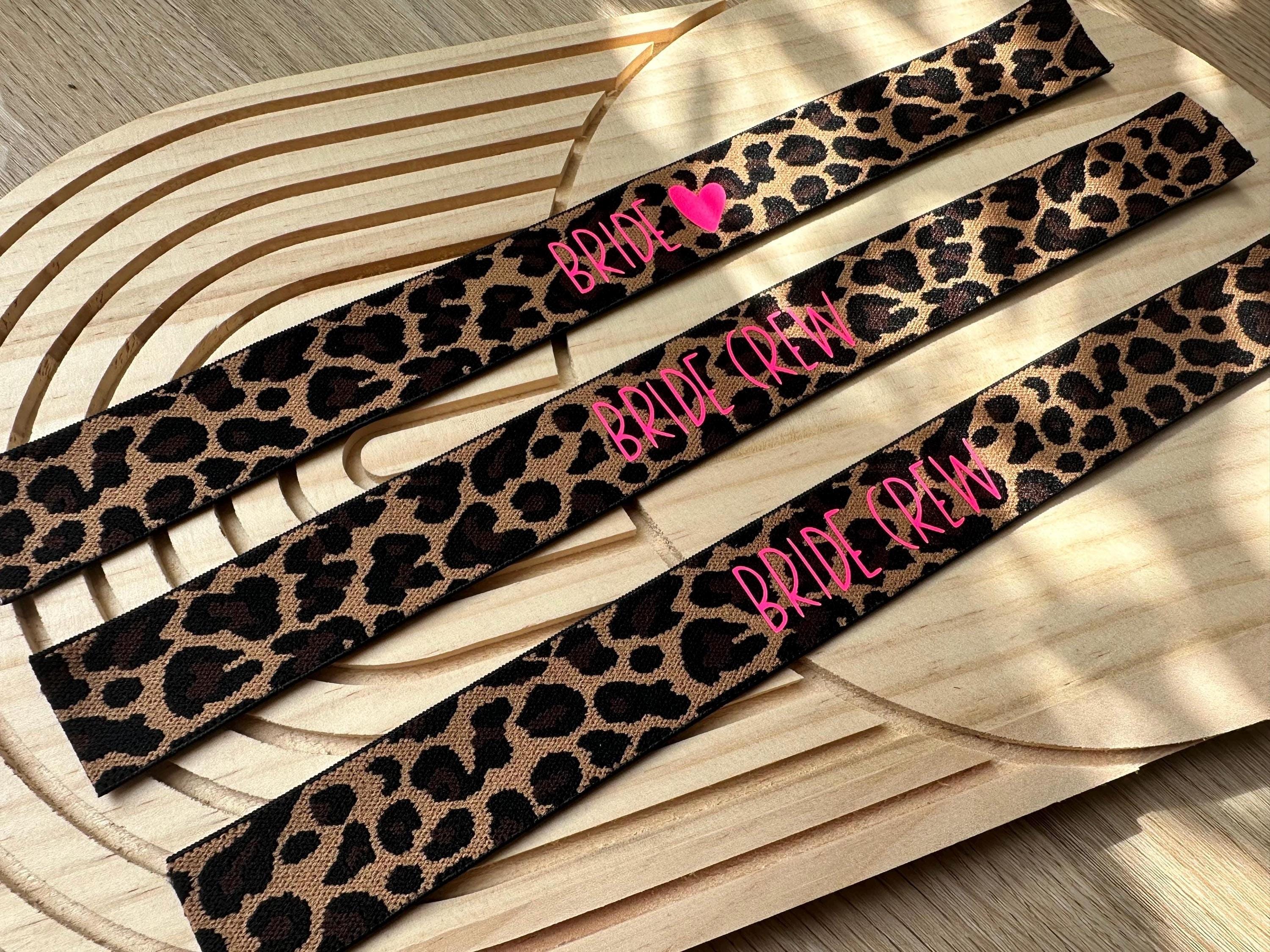 JGA Armband Leo | Braut | Bride | Bride Crew | Junggesellenabschied | JGA Accessoires | Girls Trip | Leopardenmuster | Neont Pink