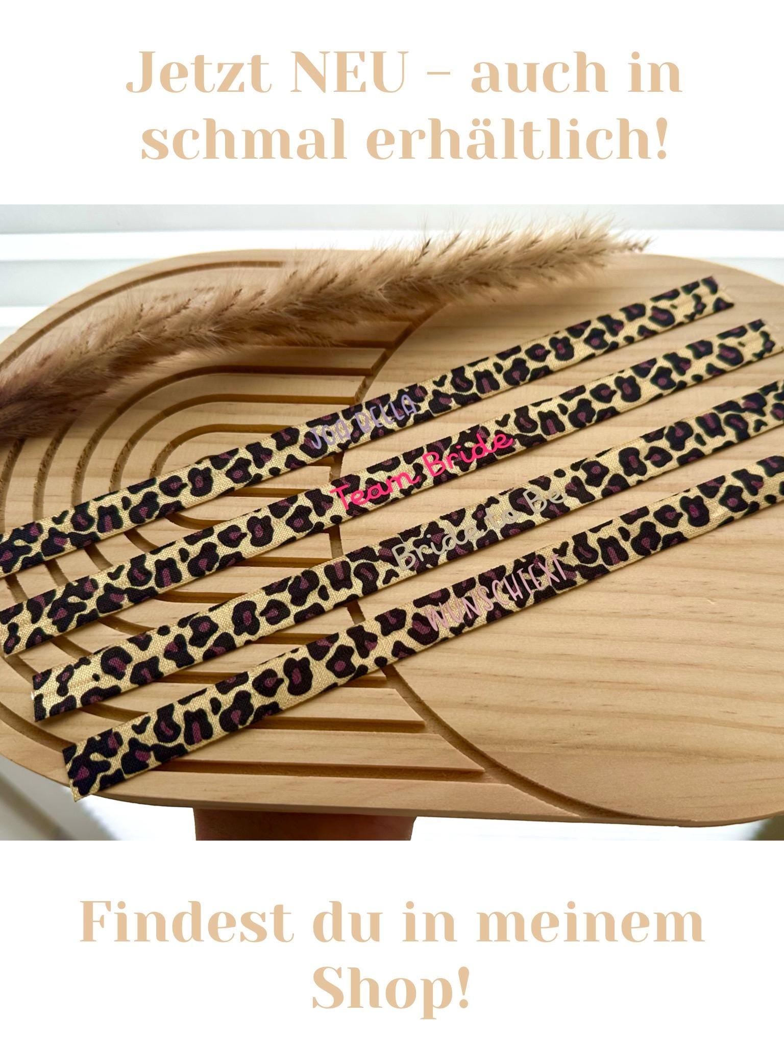 JGA Armband Leo | Braut | Bride | Bride Crew | Junggesellenabschied | Bachelor Party | Girls Trip | Leopardenmuster | Leo Beige