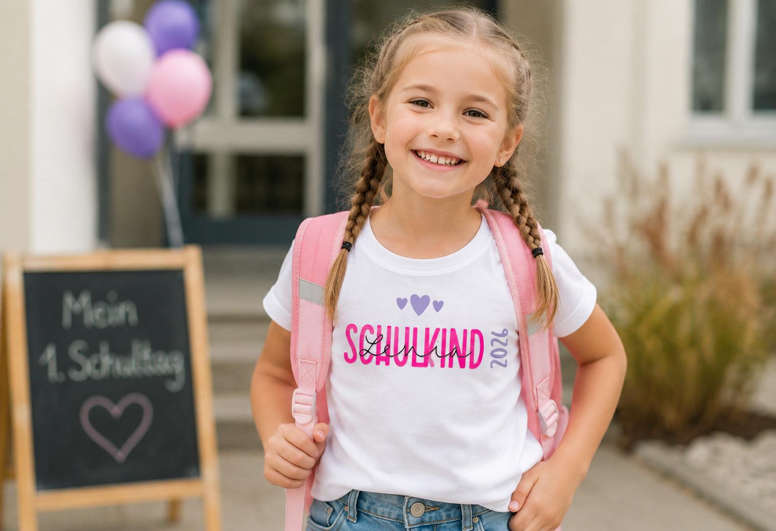 Bügelbild Schulkind | Schulanfang | Bügelbilder Kinder | zum aufbügeln | Schul Shirt | Erster Schultag | mit Name