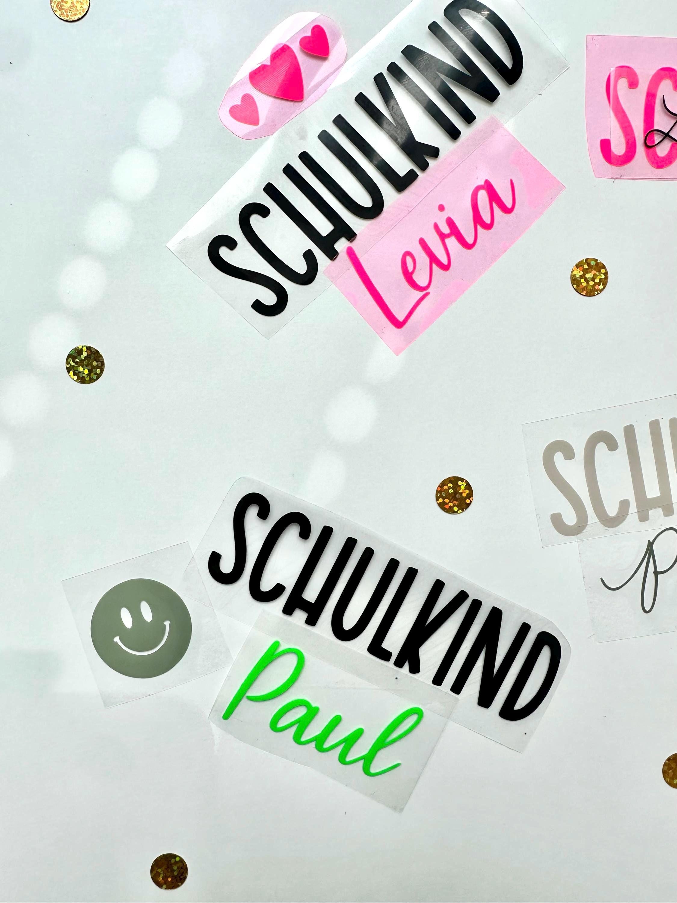 Bügelbild Schulkind | Schulanfang | Bügelbilder Kinder | zum aufbügeln | Schul Shirt | Erster Schultag | mit Name
