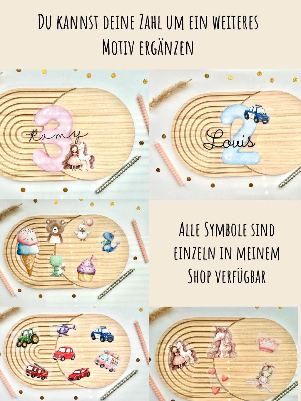 Bügelbild Geburtstag Orange | Kindergeburtstag | Bügelbilder Kinder | Zahl mit Name zum aufbügeln | Geburtstags Shirt | Erster Geburtstag