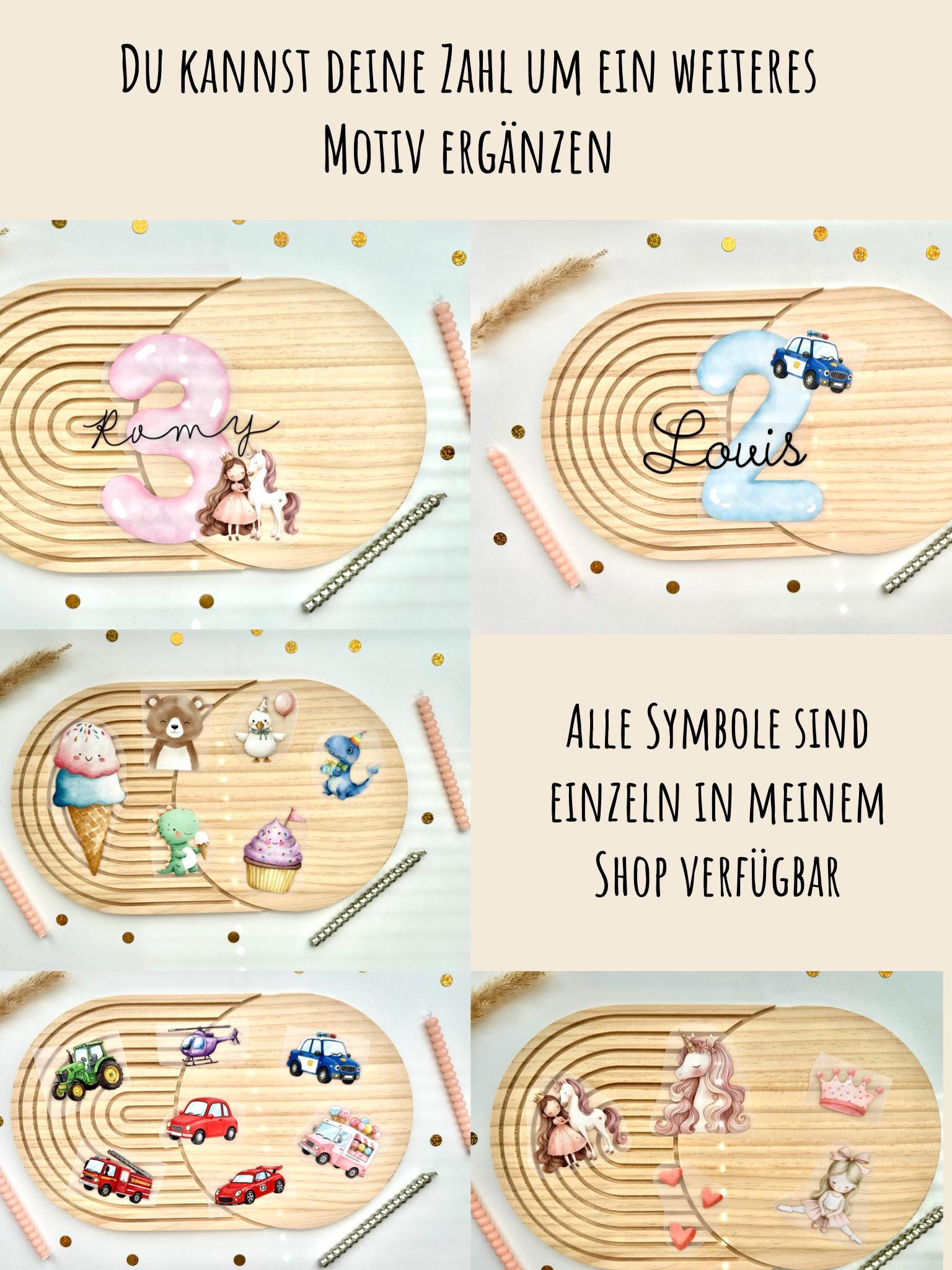 Bügelbild Geburtstag Orange | Kindergeburtstag | Bügelbilder Kinder | Zahl mit Name zum aufbügeln | Geburtstags Shirt | Erster Geburtstag