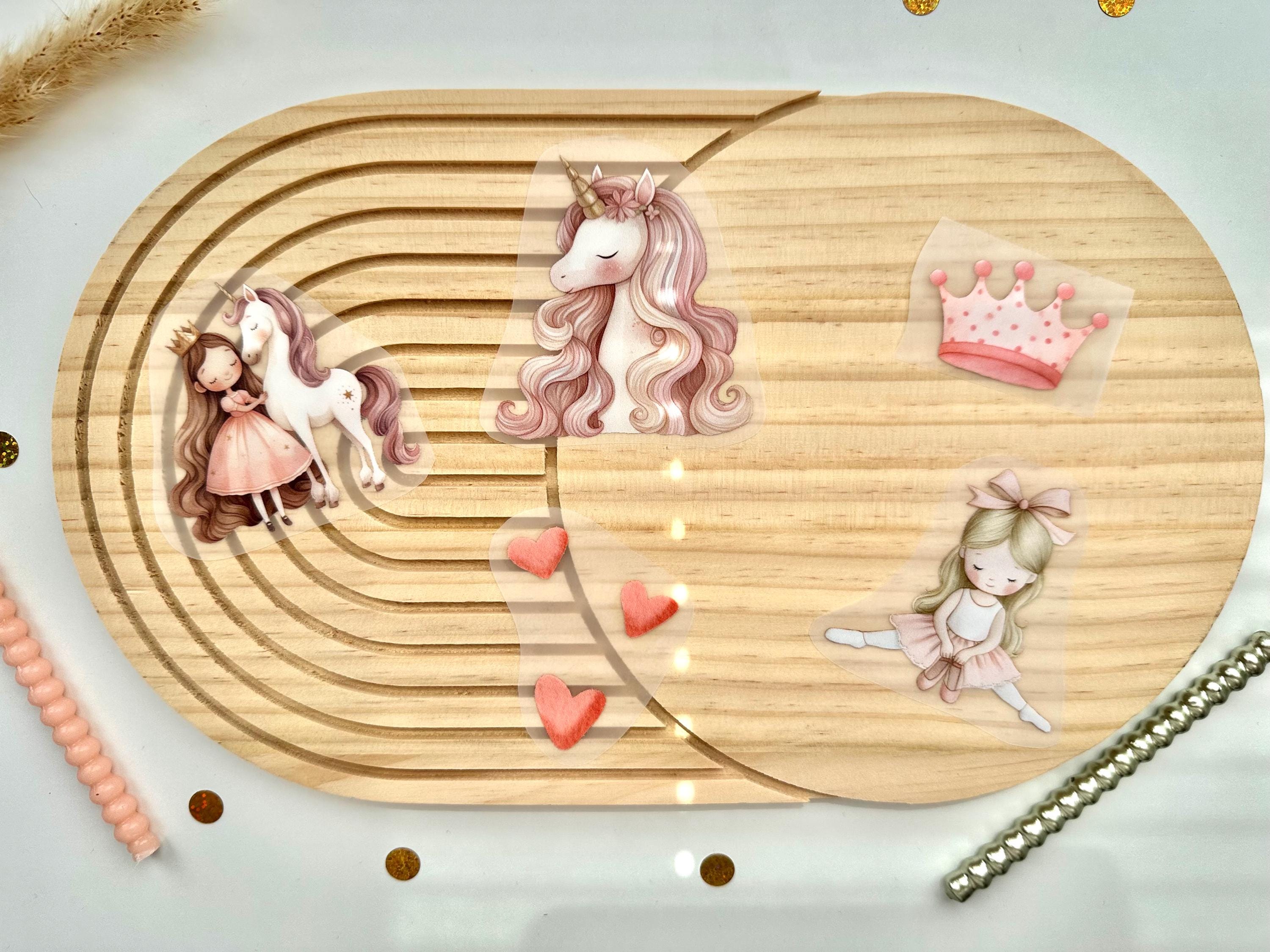 Bügelbild Einhorn | Prinzessin | Ballerina | Herzen | Krone | Mini Bügelbilder | Bügelbild Kinder | Bügelbild für Geburtstagsshirt | Patch