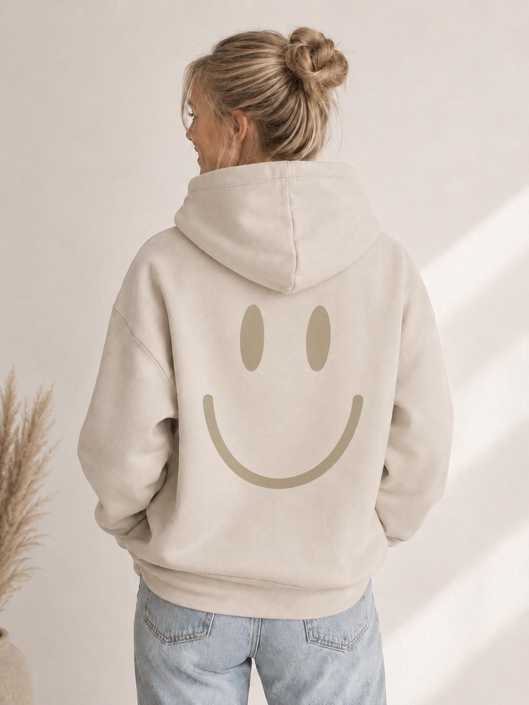 Bügelbilder SMILEY XXL | Neonfarben | verschiedene Größen | Smile | Bügelpatch | Smiley zum aufbügeln | Beige | Retro | Smiley Gesicht