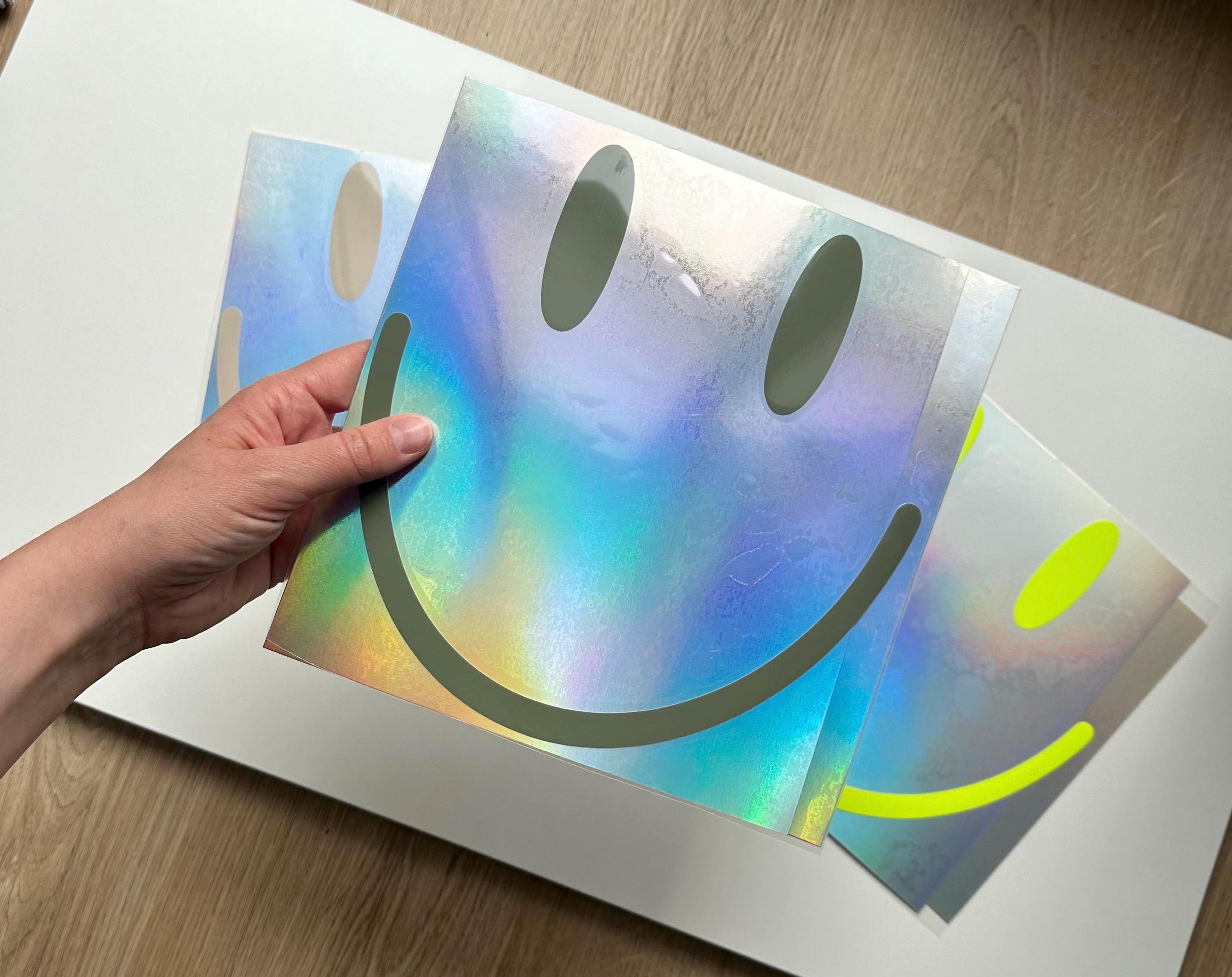 Bügelbilder SMILEY XXL | Neonfarben | verschiedene Größen | Smile | Bügelpatch | Smiley zum aufbügeln | Beige | Retro | Smiley Gesicht