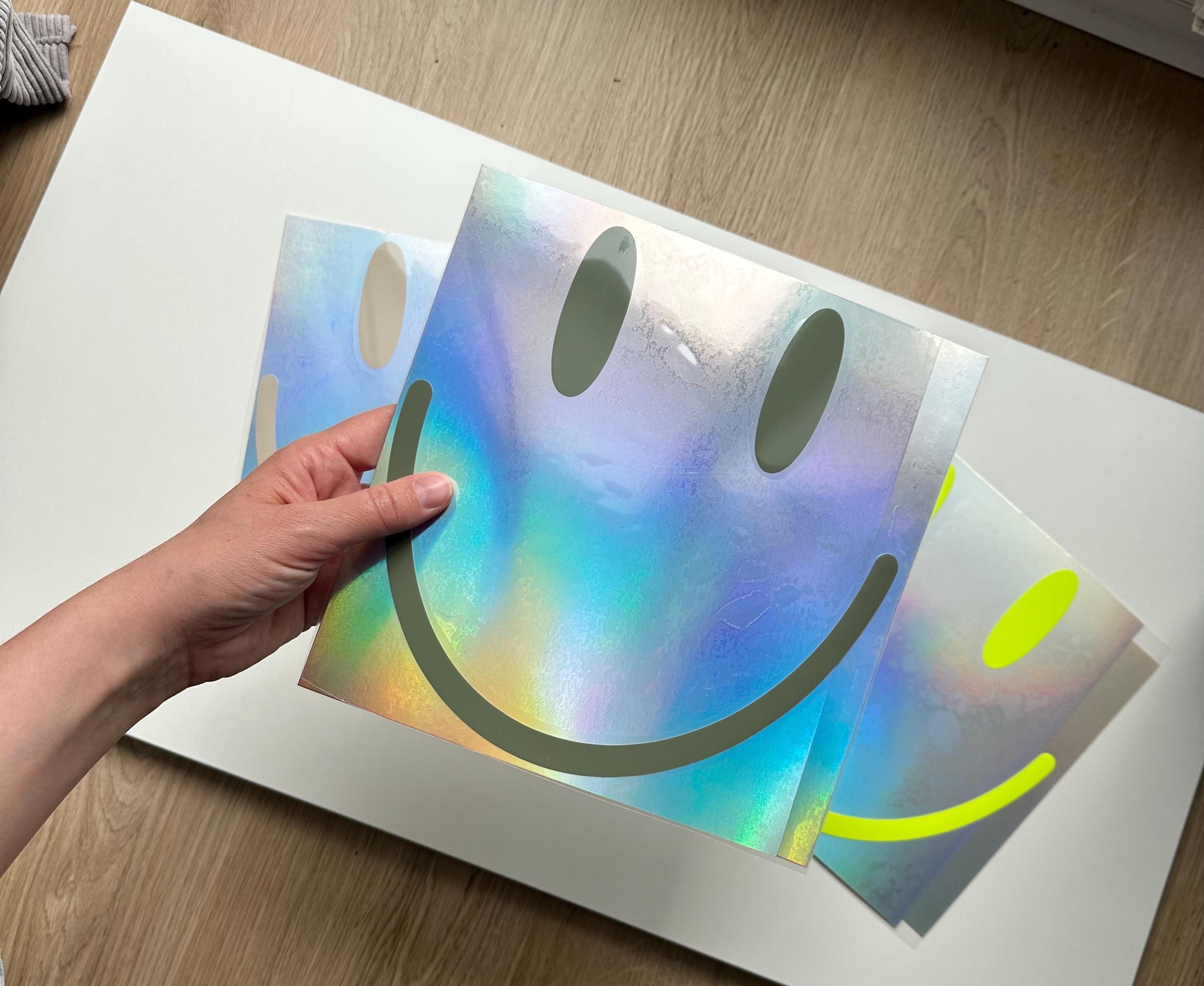 Bügelbilder SMILEY | Neonfarben 3er Set | verschiedene Größen | Smile | Bügelpatch | Smiley zum aufbügeln | Beige | Retro | Smiley Gesicht