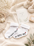 Schwangerschaft verkünden | Babysocke mit Aufschrift | Du wirst Oma | Tante | Überraschung | Geburt | Baby