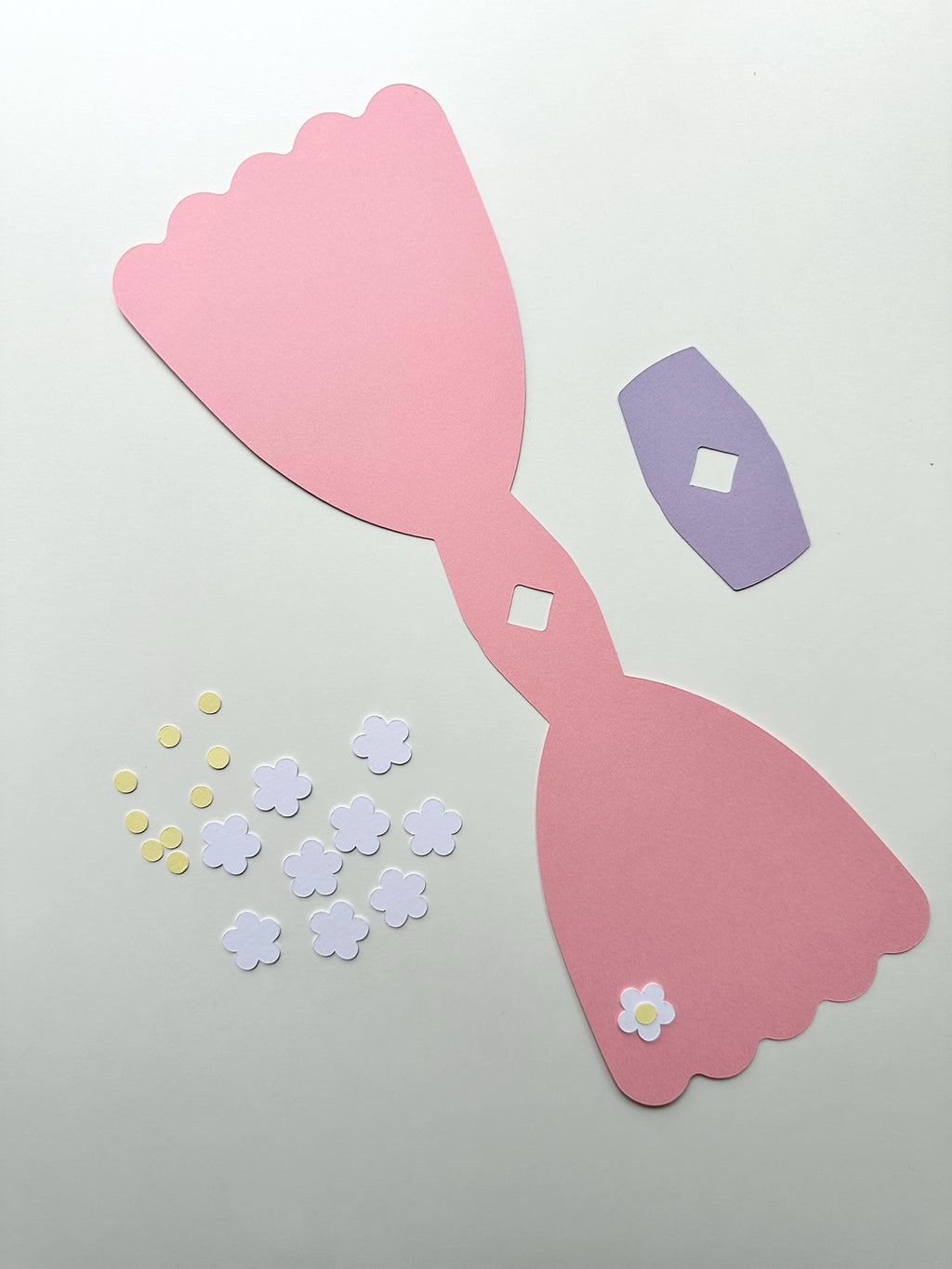 Prinzessin Einladung Kindergeburtstag | DIY Bastelset | Prinzessinnen Party | Einladung Mädchen | Prinzessin Deko | Kleid Einladungskarte