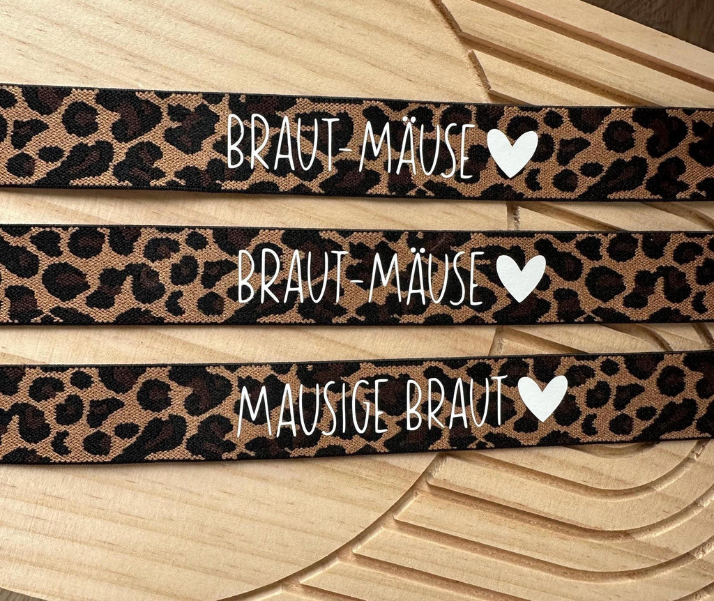 JGA Armband Leo | Braut | Bride | Bride Crew | Junggesellenabschied | Bachelor Party | Girls Trip | Leopardenmuster | Leo Beige