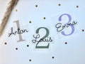 Bügelbild Geburtstag | Kindergeburtstag | Plotterbild | Zahl zum aufbügeln | Geburtstags Shirt | Erster Geburtstag | Zahl und Name | beige