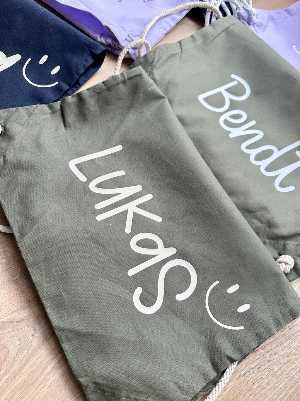 Turnbeutel mit Name | Kinder | personalisiert | Wechselsachen | Sportbeutel | Rucksack | Beutel mit Wunschtext | verschiedene Farben